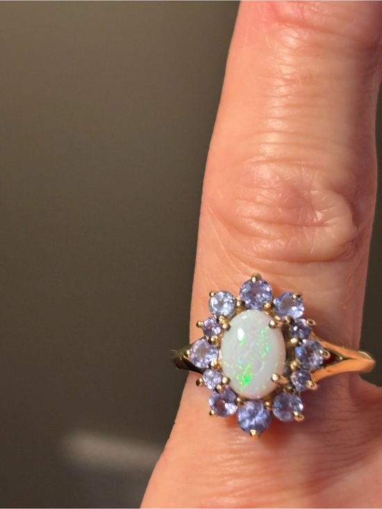 Jewelry - Opal and Tanzanite 14KT Gold Ring